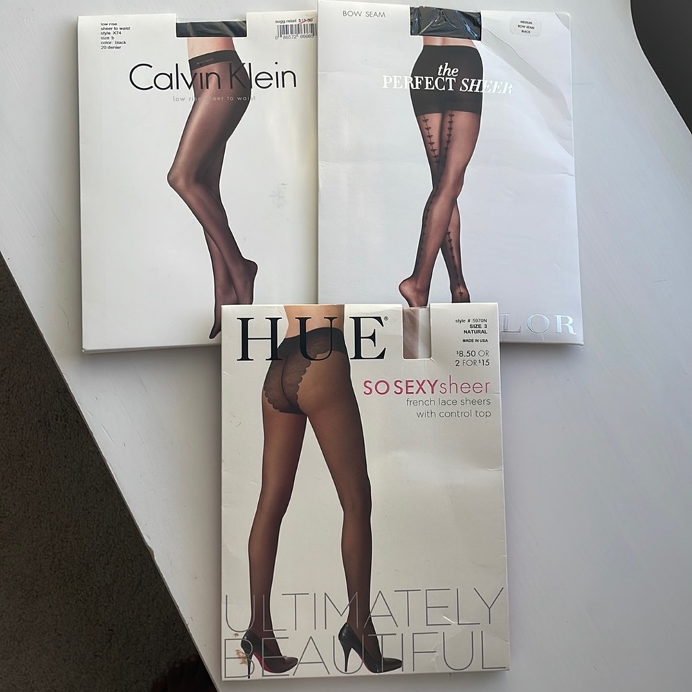 Sheer leggings NWT SEE PICS FOR BRAND AND SIZE.